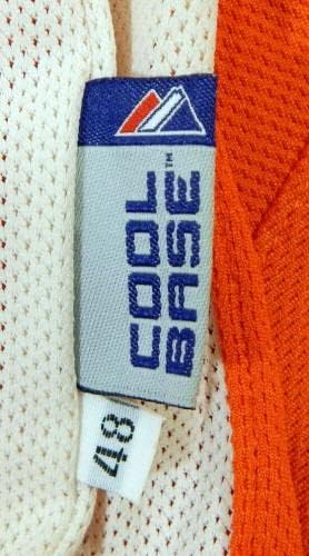 2007-08 Балтимор Ориолес Хернандез #47 Игра користеше портокал Jerseyерси БП Св 024 - Игра користена МЛБ дресови