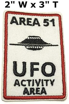 Површина 51 Невада НЛО активност Област 3 Извезена лепенка DIY железо или шиење декоративен одмор за патувања за патувања за патувања со