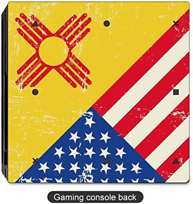 Налепница на државно знаме на САД и Ново Мексико за контролор P-S-4 целосен заштитен покрив за обвивка на обвивката за обвивка, компатибилен