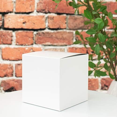Произведено во САД 10 - Брои Рециклирани Бели Крафт Кутии За Подароци Со Капаци За Свадби, Изработка И Пакување За Печење