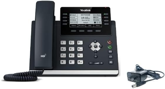 IP телефон yealink T43U - вклучен адаптер за напојување