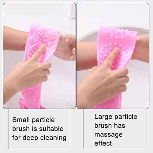 Четка за тело на силиконска бања Дазан - Задно чистење ексфолирачки тело чистач за туширање туш за туширање силиконски каросерија