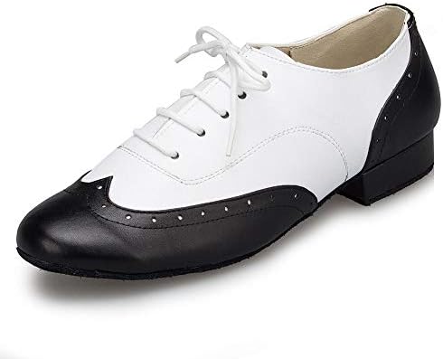 Hipposeus машка чипка за танцувачки чевли за танцувачки чевли за кожа, 9,5 d САД