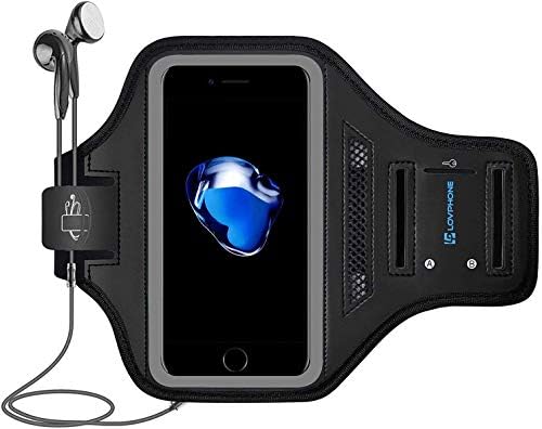 LOVPHONE iPhone 7/8 Plus Armband Sport Running Case Case for iPhone 7 Plus/iPhone 8 Plus/iPhone 6 Plus/6s Plus со држач за клучеви
