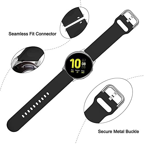 20мм силиконски каиш за Samsung Galaxy Watch 42m 46mm Watch 3 41mm 45mm Band Active 2 Gear S2 S3 GT 2 Нараквица