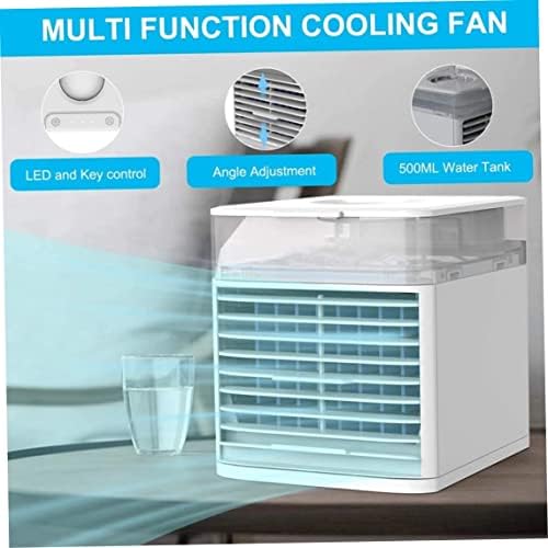 Jualyue мини климатик преносен USB -ладилник за воздух УВ вентилатор 6.25x6.34x5.67inch, додатоци за климатизација, алатки за