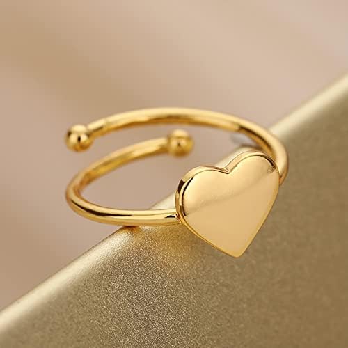 2023 Нови прилагодливи жени накит Елегантен скапоцен камен -табла Loveубовен прстен украси украси бранови прстен за ќерка