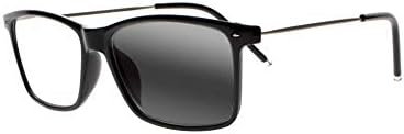 Црни Менс Едноставни Навртки Бифокална Транзиција Фотохромни Прогресивни Мултифокални Очила ЗА Читање УВ400 Читачи На Сонце