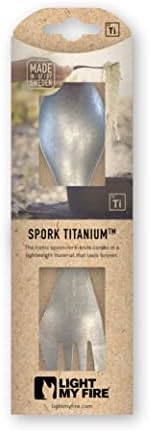 Светли мојот оган Спарк Титаниум - 6,7 Титаниум Спарк со засилен раб - БПА бесплатен метал Спарк и без метален вкус - кампување Спарк направен