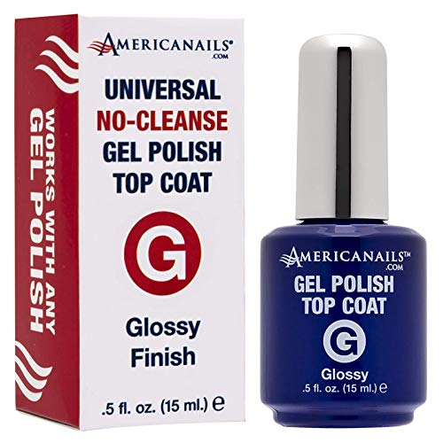 Americanails гел полски врвен палто - оригинална формула за двојно лекување, долготрајна, натопете го УВ ЛЕР Брзо сушење гел за нокти