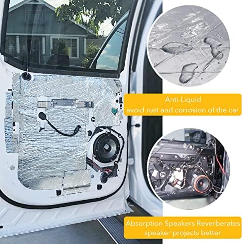 Koikey Sound Deandener за автомобил, автоматски звук загрозени материјали за пена, мат, топлотна изолација и вибрации на вибрации за