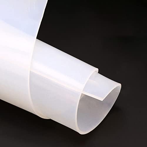 Ширина од 0,5мм -10мм 500мм ширина 500мм силиконски гумен лист со висока температура отпорен на транспарентен силиконски филм -