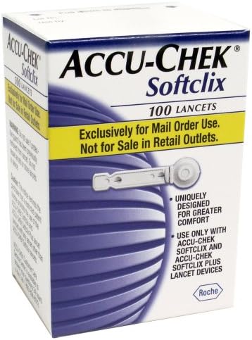 Accu-Chek Softclix Дијабетес Lancets За Дијабетично Тестирање На Гликоза Во Крвта