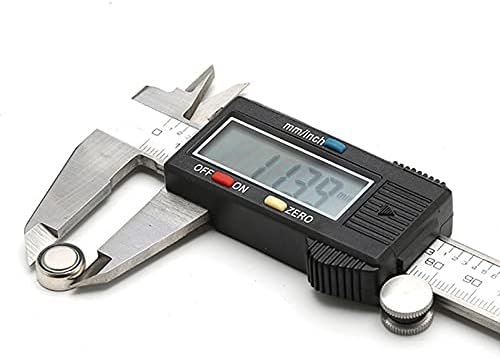 UOEIDOSB 150мм Електронски дигитален дигитален венкиер Калипер Калипер не'рѓосувачки челик алатки за мерење на дебелото црево