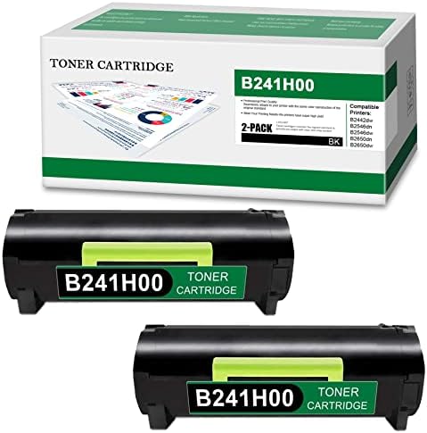 Yoisner B241H00 кертриџ со тонер со висок принос за B2442: 2 пакет B2442 Црниот тонер повторно воспоставена замена за B2442 B241H00