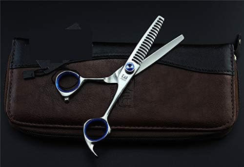 Професионални ножици за фризерски ножици за слабеење 6,0 инчи не'рѓосувачки салон 18 стапка на слабеење на забите 35%-50%