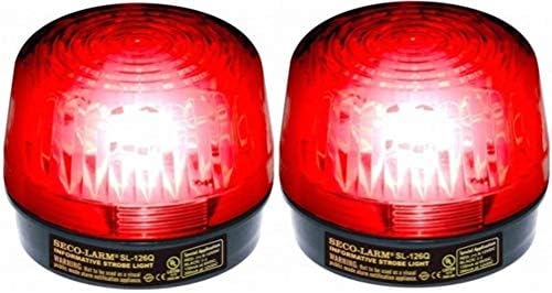 Seco-Larm SL-126Q/R црвен строј светло; За употреба од 6- до 12 волти; За iinformative „општи барања за сигнализација; неточна поларитет не може