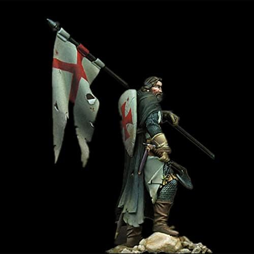 Гудмоел 1/24 75мм Антички Темплар Крстоносен крстоносец Комплет за модел на витез смола/неисправен и необоен војник умирачки комплет/LQ-586