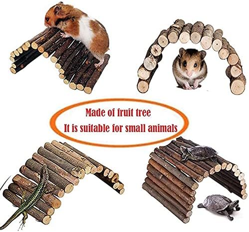 NSWDY HAMSTER TOYS 8 пакувања Природни дрвени џвакање играчки за мали животни Активности за вежбање додатоци за глупости за зајаци