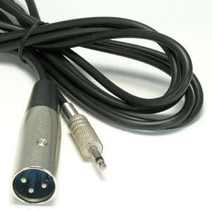 ACCL 6ft XLR машки до 3,5 mm mono машки кабел, 10 пакувања