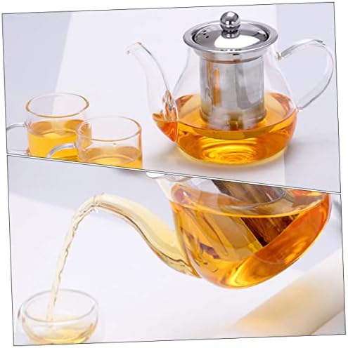 Bestonzon 1 сет чајник чист чај котел Стоветоп стаклен стаклен вода стаклен вода котел кунгфу чајник рачен чајник чај чај од чај од