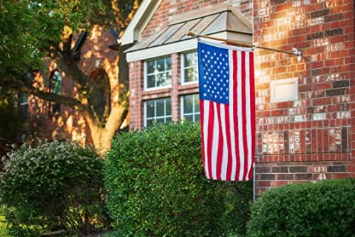 Американско знаме 4x6 ft солза серија за надворешни работи, изработени во САД, најдолго трајно, супер тешки отпорни на избледени полиестер, високи