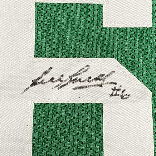 Врамен автограмиран/потпишан Бил Расел 33х42 Бостон зелена кошарка дрес Холивуд колекционерски колекции COA