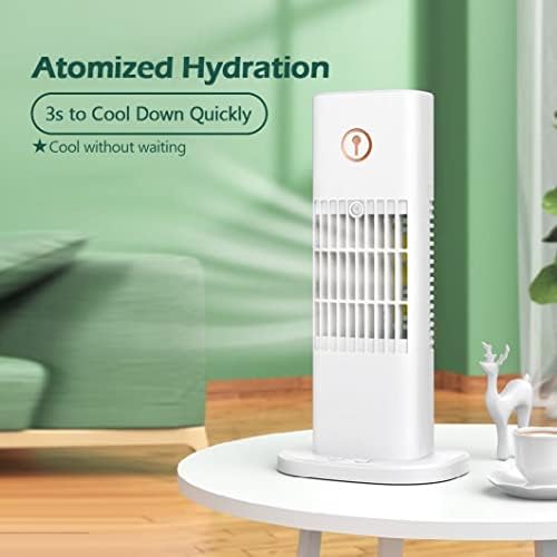 Преносен климатик - Лични климатизери за климатизација Преносен со 3 -брзински ладење на атомизација Брзо и тивко ја лади вашата соба и ве одржува
