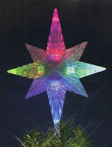 КСА 11 Осветлена ЛЕД Ѕвезда Што Ја Менува Бојата Топер За Новогодишна Елка-Повеќе Светла