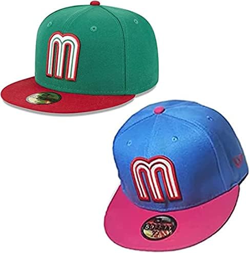 Waepoks 2 парчиња светски мексико бејзбол 59fty светски класичен бејзбол опремена капа од сонцето капа за везови капа капа Бејзбол капа