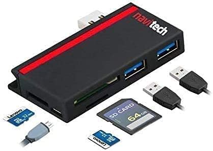 Navitech 2 во 1 ЛАПТОП/Таблет USB 3.0/2.0 Центар Адаптер/Микро USB Влез СО Sd/Micro SD Читач На Картички Компатибилен Со Lenovo