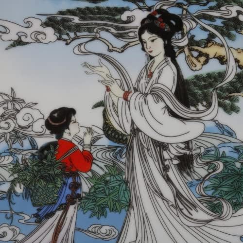 26 см западната езеро приказна свиленца цвет дама дама кинески стил благодарност од плоча за украсување убавина плоча за убавина