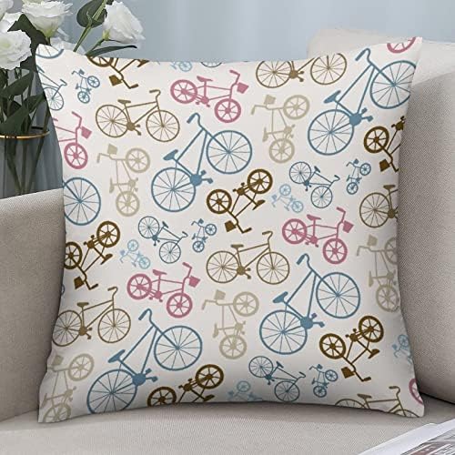 Велосипеди велосипеди квадратни перници куќиште полиестерска перница капачиња фрлаат капаци за перници за декор на софа