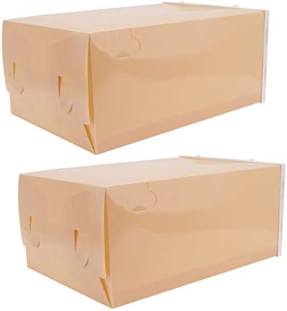 Кабилок Фиоки За Складирање Облека 2 парчиња Пластични Кутии За Складирање Чевли Што Се Преклопуваат Јасно Кутии За Прикажување Патики