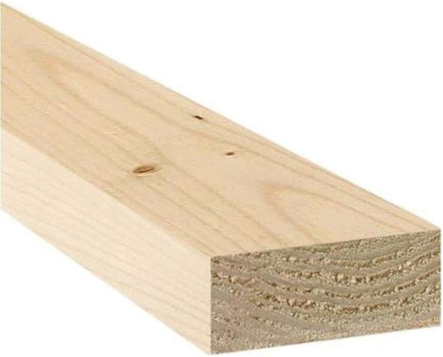 2 in. X 4 in. Изградба Премиум од табла со дрвени дрвја од дрво - Обична должина - 1ft