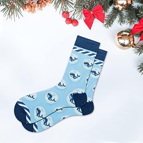 Gxlong unisex идеални Божиќни меки чорапи, мажи екипа на средна цевка чорапи жени слатки модели чорапи за одмор
