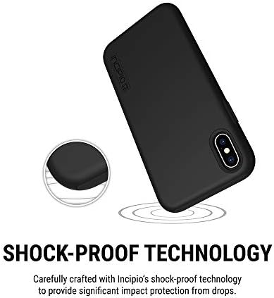 Incipio DualPro Двослоен Случај за IPHONE XS Max Со Хибридна Заштита Од Капка Што Апсорбира Удари-Црна