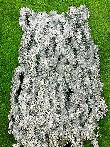 Кунал Нов Сребрен Божиќен Ламбар Венец Метални Стримери украси За Новогодишни Елки Поставени Среќни Новогодишни Забави Тавански Висечки чорапи