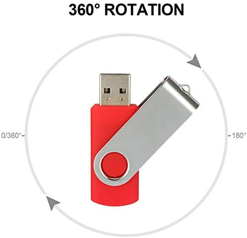 4gb Флеш Дискови 5 Пакет, ALIHELAN USB Флеш Диск USB 2.0 Палецот Диск Вртливата Меморија Стап U Диск Скокни Диск Поштенски Диск Со Led Индикатор