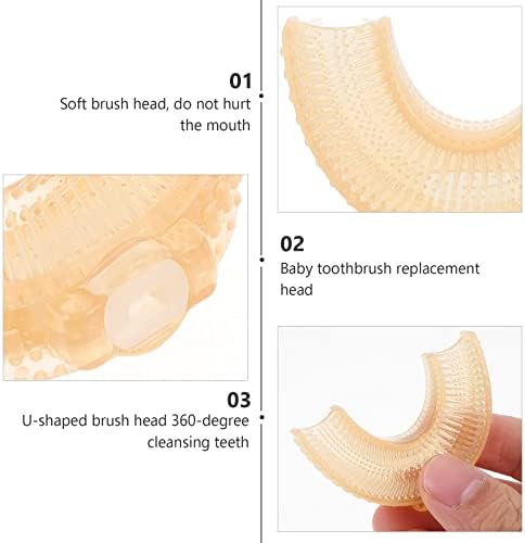 Doitool 5 парчиња електрична четка за заби глави силиконски глави за замена на четка за заби во форма на форма со форма во форма