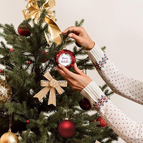 Божиќен украс на топката, италијански среќен Божиќен венец Буон Натале Божиќни украси на дрво, празници што висат топки
