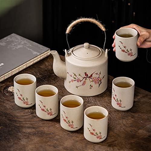SDFGH COFFER Врие чајник груб грнчарски чај сет тилапот кунг фу чај сет чај пивара ладилни кинески гроздобер
