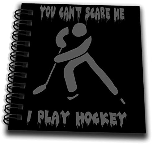 3drose Симпатична смешна што не можеш да ме исплашиш, играм хокеј играч на хокеј на мраз. - цртање книги