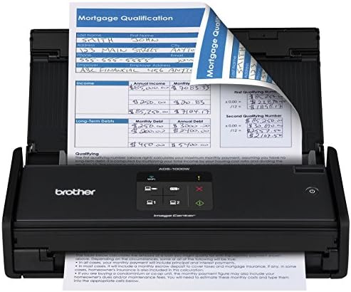 Brother Printer ADS1000W Компактен скенер за десктоп во боја со дуплекс и безжично вмрежување