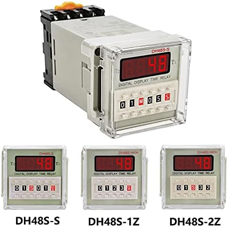 DJDLFA DH48S-S 1Z 2Z повторувачки циклус Мултифункционален дигитален 0,01S-9999H тајмер реле на одложување 8 пинови SPDT 12/24/110/220V