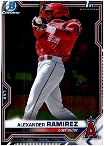 2021 Bowman Chrome изгледи BCP-145 Alexander Ramirez 1-ви Bowman Card Los Angeles Angels MLB Baseball Trading Card