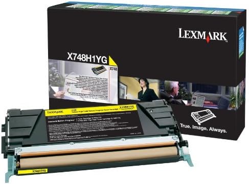 Lexmark x748h1yg кертриџ со тонер со висок принос, 10000 страница, жолт