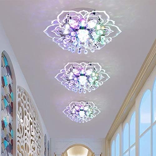 MJWDP LED кристално стакло стакло тавански светлосен цвет Облик Шарена таванска ламба светло за хотал дневна соба коридор