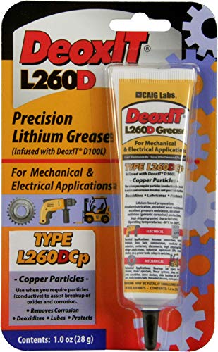 Deoxit L260D маст w/бакарни честички 1oz стискање цевка - нанесена со Deoxit D100L
