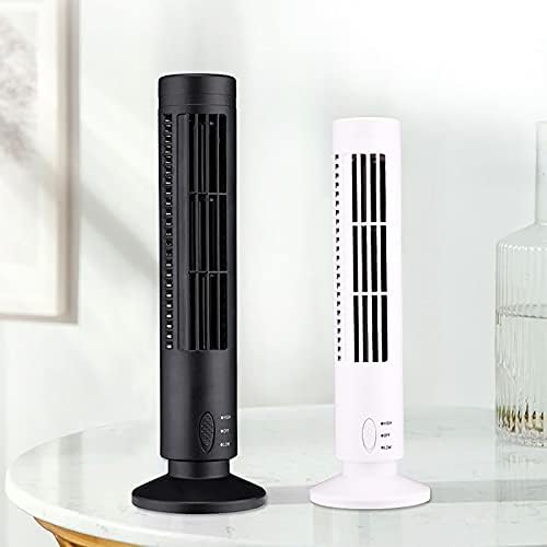 Вентилатор за кула Hot6sl за спална соба - USB без безобразен вентилатор за домашна спална соба, Porsable 2 брзини на работната површина за стоење на работната површина за до